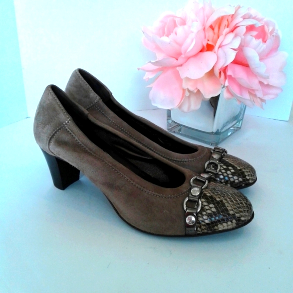 NEW AGL brown suede leather shoes